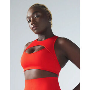 Savage X Fenty Hotline Red Medium Impact Wire Free Sports Bra Womans Size 1X